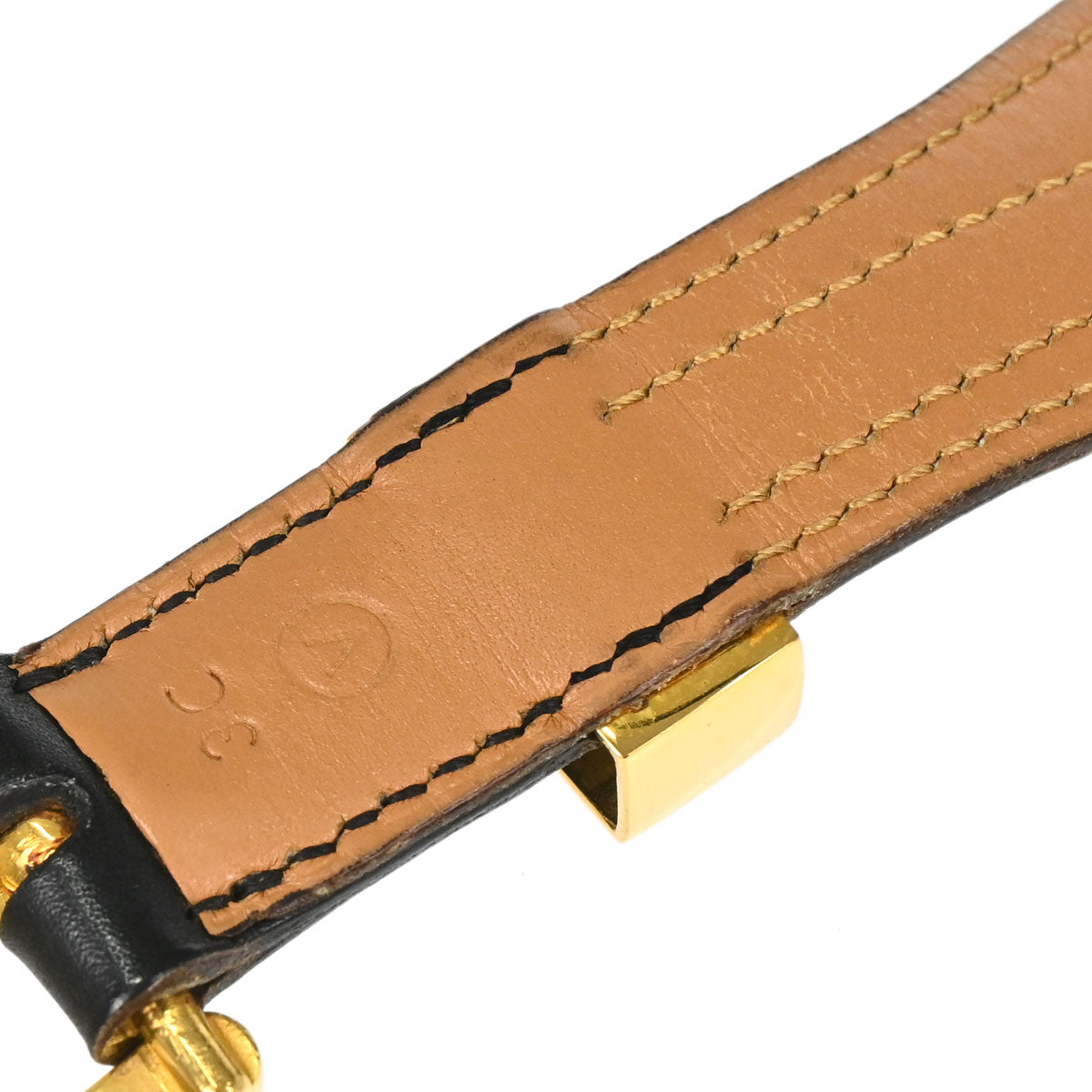 Hermes Black Box Calf Belt #85