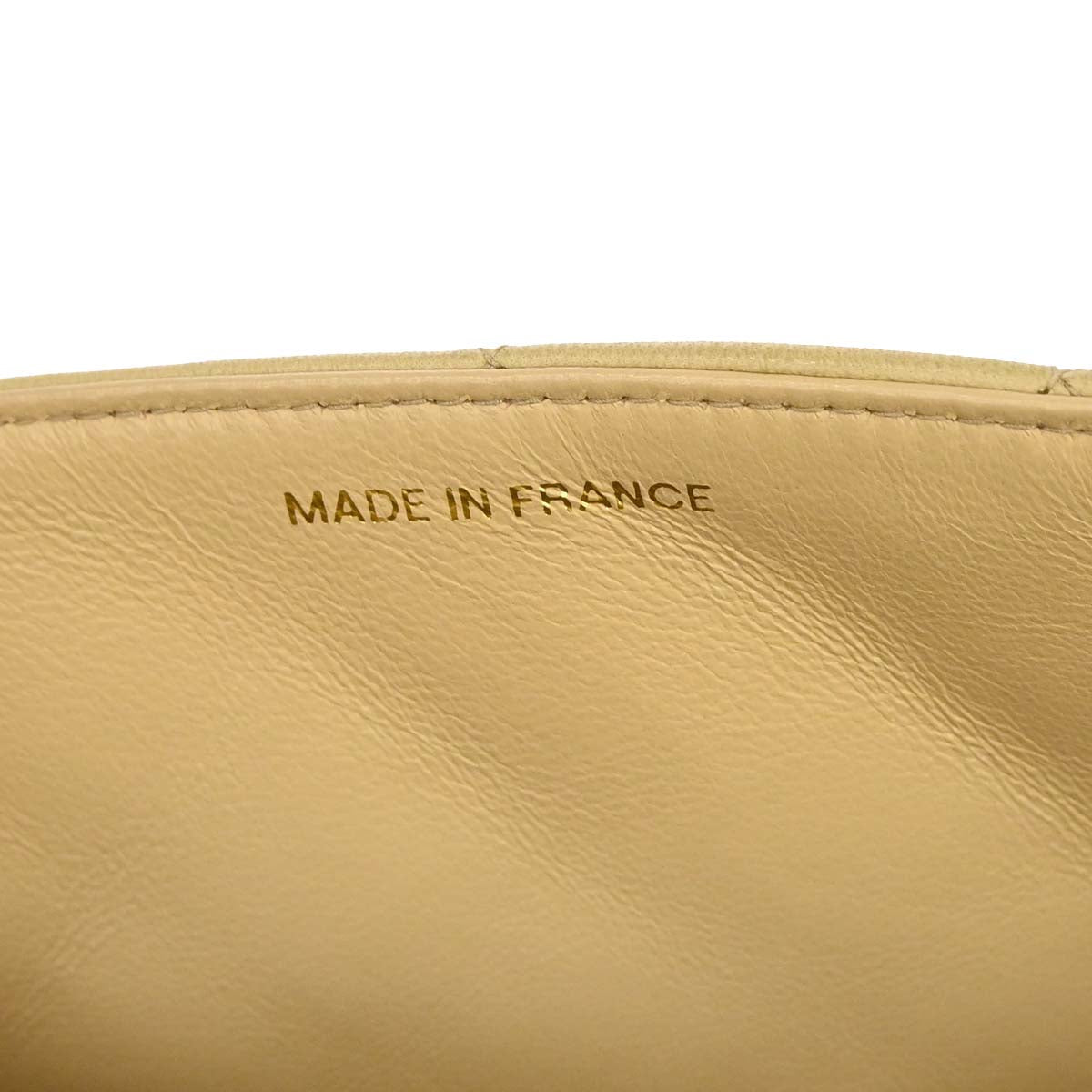 Chanel 1991-1994 Beige Lambskin Small Diana Shoulder Bag