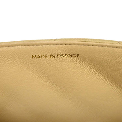 Chanel 1991-1994 Beige Lambskin Small Diana Shoulder Bag
