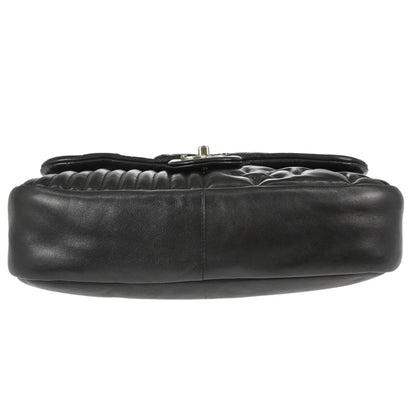 Chanel 2014 Black Lambskin Paris Dallas Stars and Stripes Flap Shoulder Bag