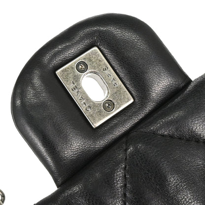 Chanel 2014 Black Lambskin Paris Dallas Stars and Stripes Flap Shoulder Bag