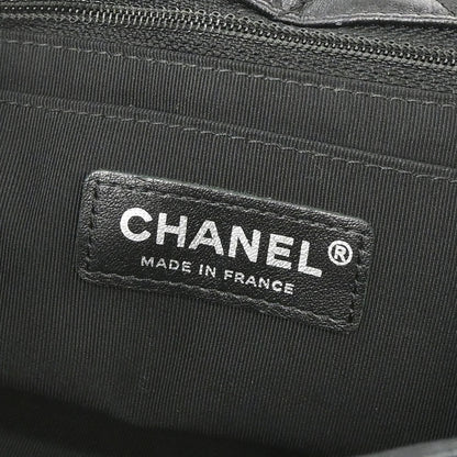 Chanel 2014 Black Lambskin Paris Dallas Stars and Stripes Flap Shoulder Bag