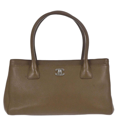Chanel 2013-2014 Brown Deerskin Executive Cerf Tote Bag