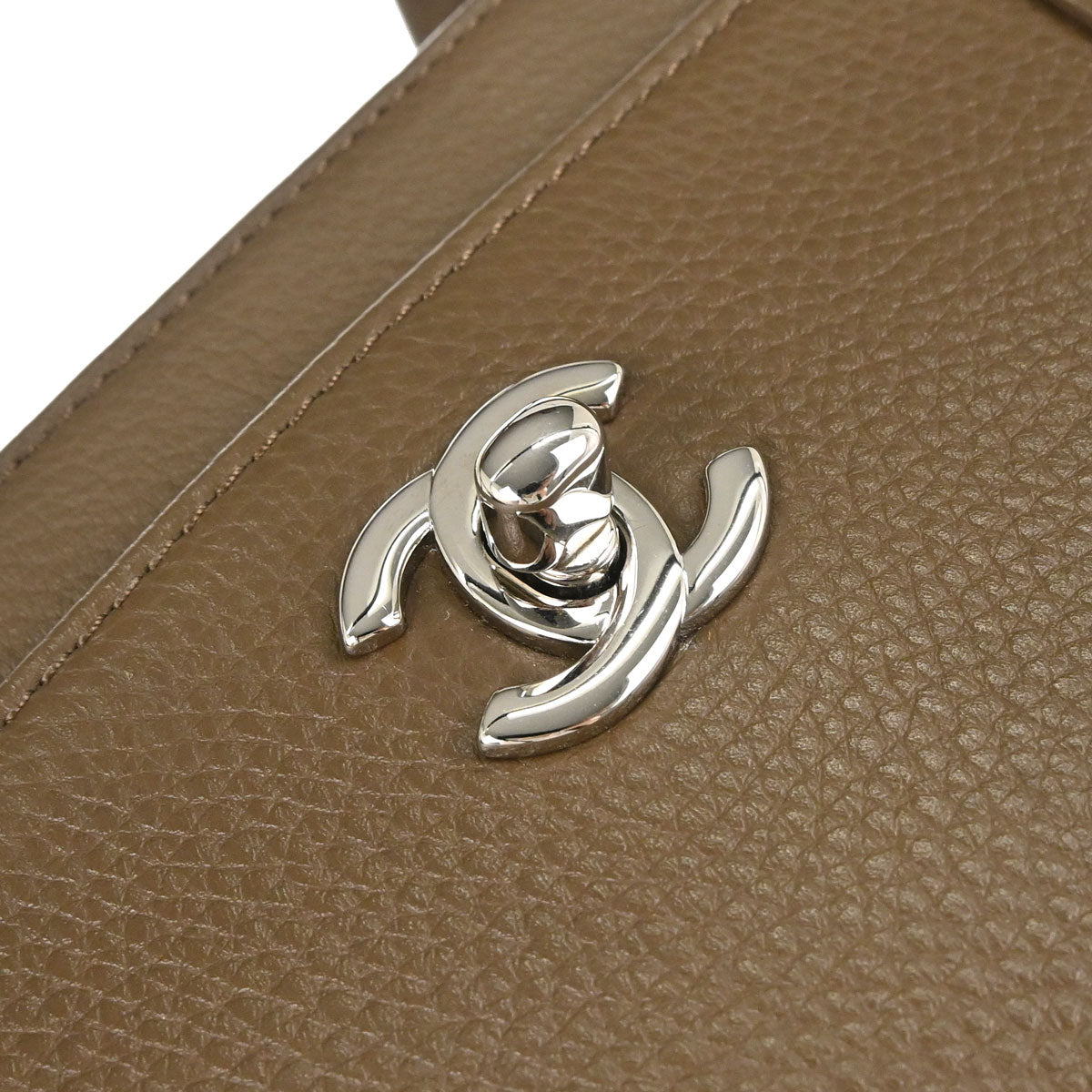 Chanel 2013-2014 Brown Deerskin Executive Cerf Tote Bag