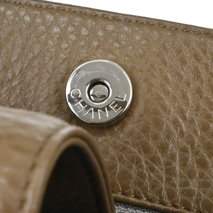 Chanel 2013-2014 Brown Deerskin Executive Cerf Tote Bag