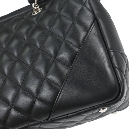 Chanel 2005-2006 Black Calfskin Cambon Ligne Bowling Bag 27