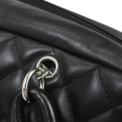 Chanel 2005-2006 Black Calfskin Cambon Ligne Bowling Bag 27