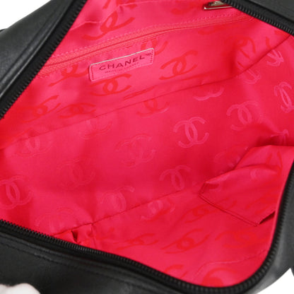 Chanel 2005-2006 Black Calfskin Cambon Ligne Bowling Bag 27