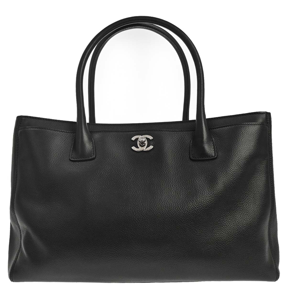 Chanel Black Calfskin Executive Cerf Tote Bag