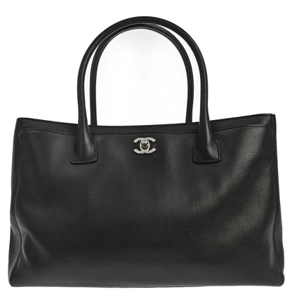Chanel Black Calfskin Executive Cerf Tote Bag