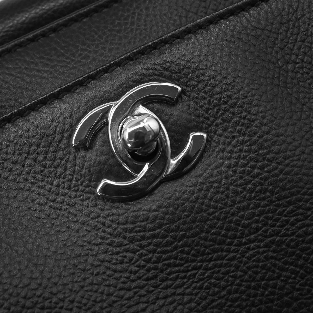 Chanel Black Calfskin Executive Cerf Tote Bag