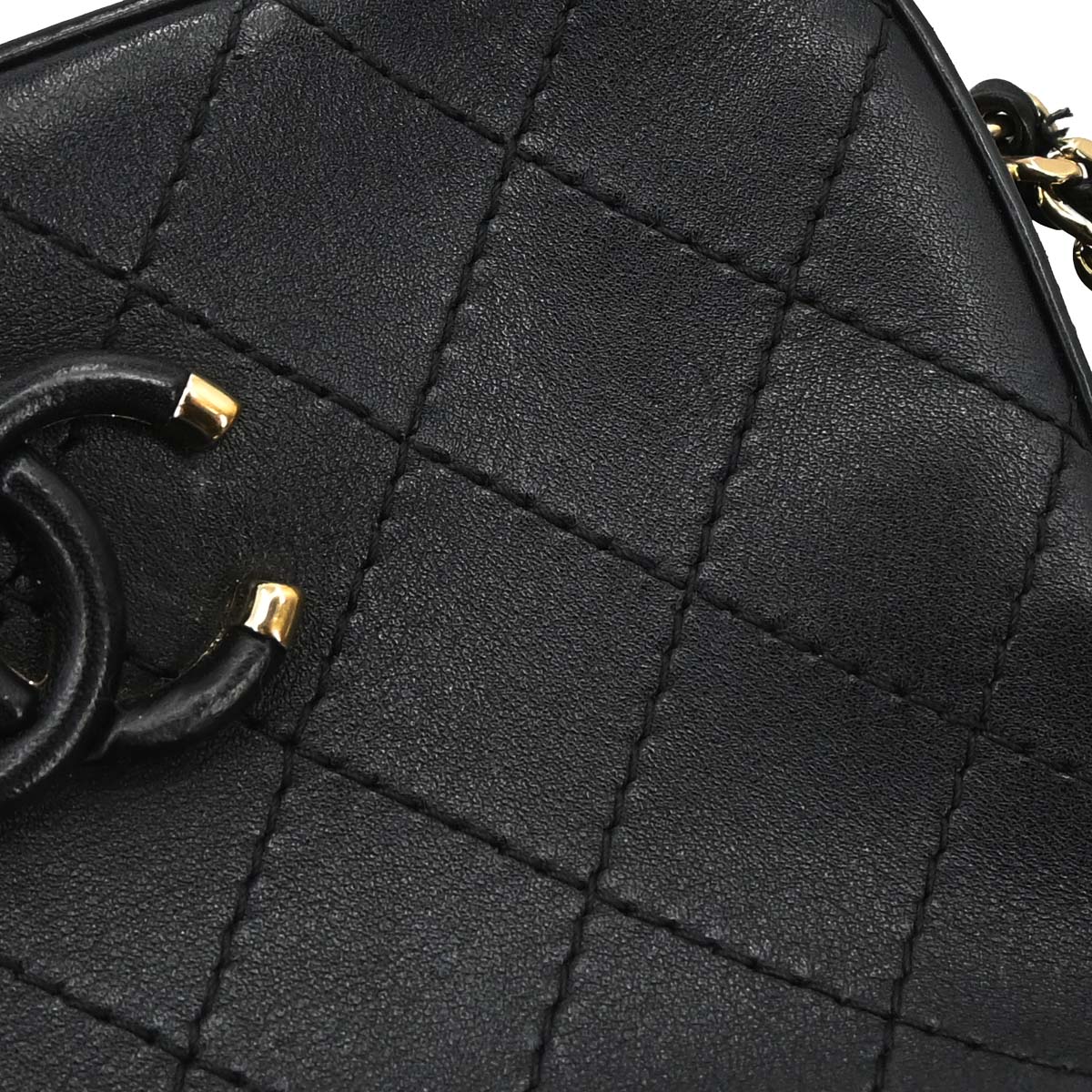 Chanel Black Calfskin Camera Bag Shoulder Bag
