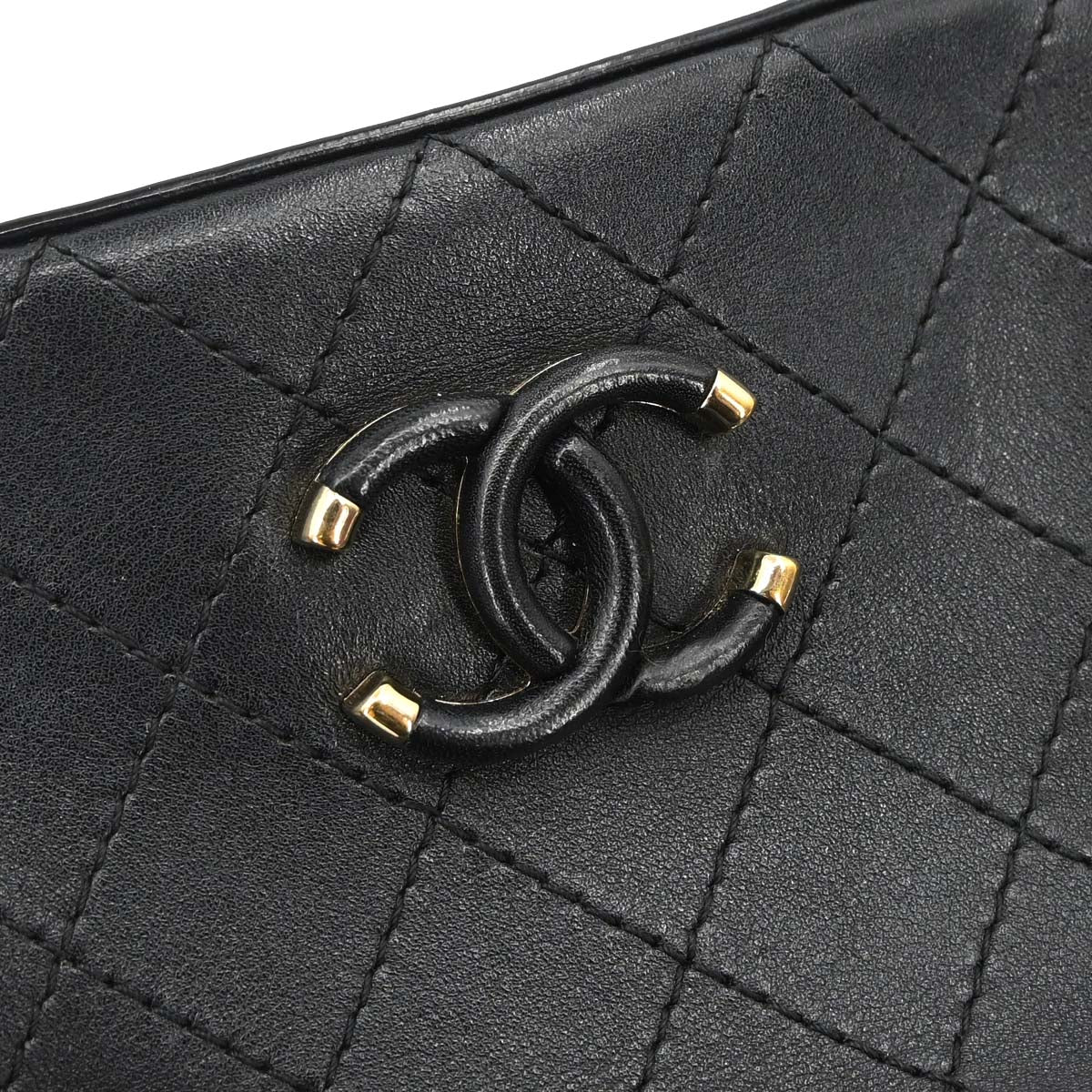 Chanel Black Calfskin Camera Bag Shoulder Bag