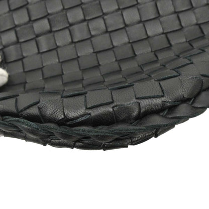 Bottega Veneta Black Lambskin Intrecciato Hobo Handbag