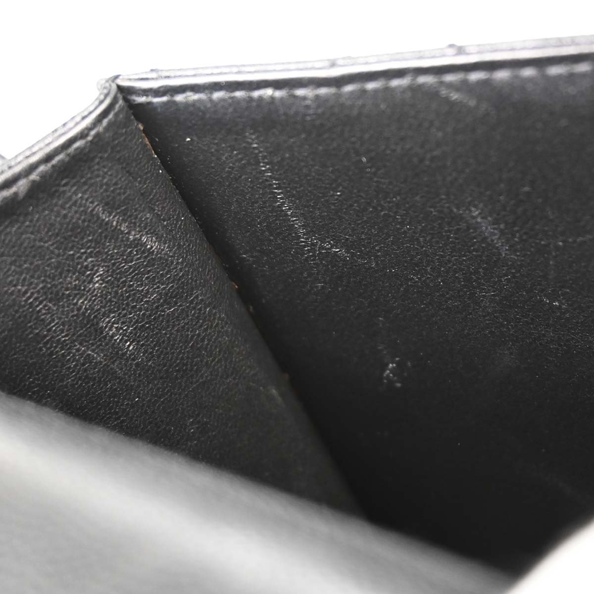 Chanel 1997-1999 Black Caviar Skin Straight Flap Shoulder Bag