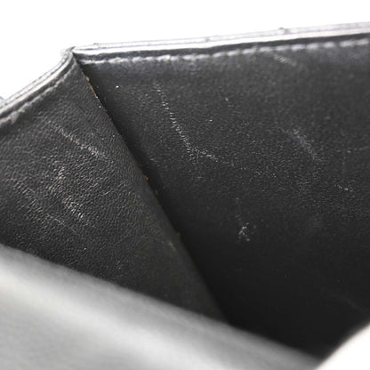 Chanel 1997-1999 Black Caviar Skin Straight Flap Shoulder Bag