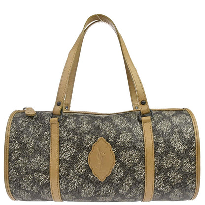 Yves Saint Laurent Gray PVC Giraffe Print Mini Drum Handbag