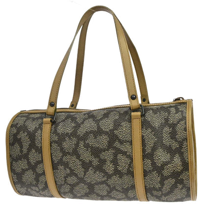 Yves Saint Laurent Gray PVC Giraffe Print Mini Drum Handbag