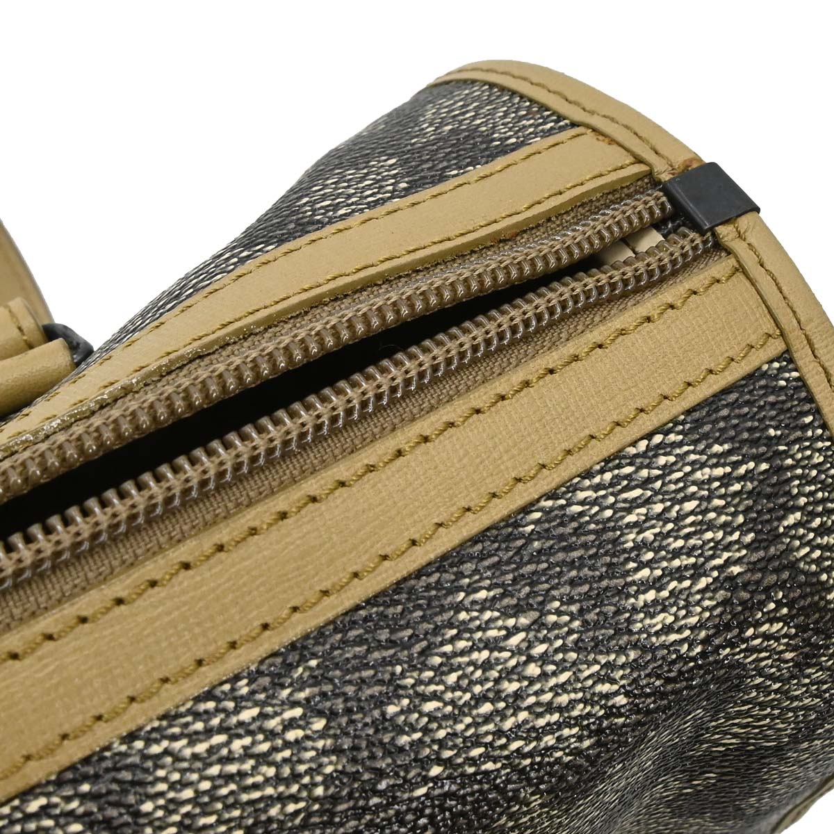 Yves Saint Laurent Gray PVC Giraffe Print Mini Drum Handbag