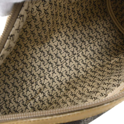 Yves Saint Laurent Gray PVC Giraffe Print Mini Drum Handbag
