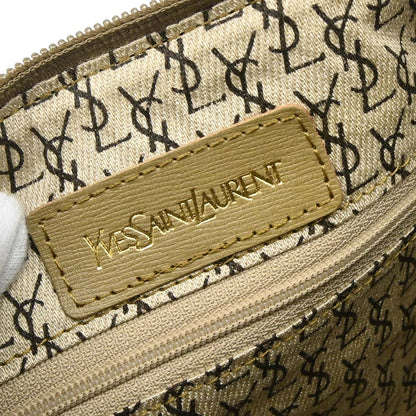 Yves Saint Laurent Gray PVC Giraffe Print Mini Drum Handbag