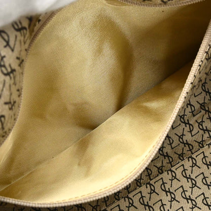Yves Saint Laurent Gray PVC Giraffe Print Mini Drum Handbag