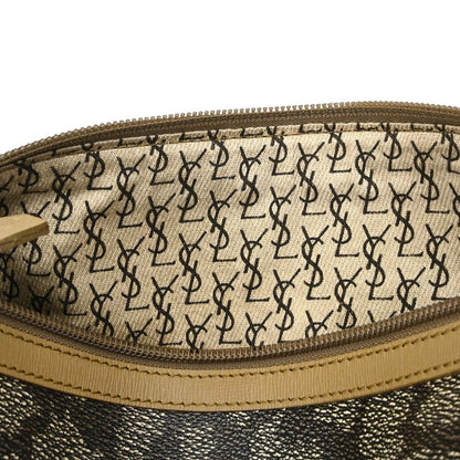 Yves Saint Laurent Gray PVC Giraffe Print Mini Drum Handbag