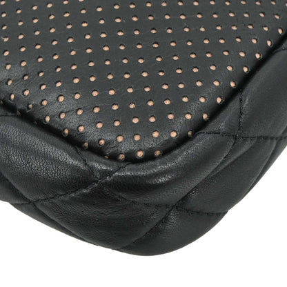 Chanel Black Perforated Lambskin Ultra Pocket Camera Bag
