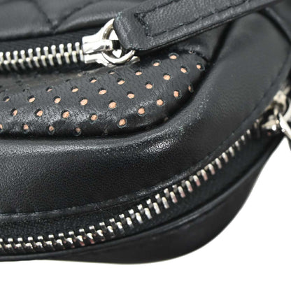 Chanel Black Perforated Lambskin Ultra Pocket Camera Bag