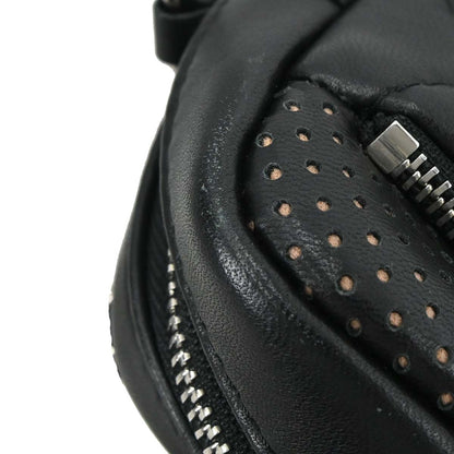 Chanel Black Perforated Lambskin Ultra Pocket Camera Bag