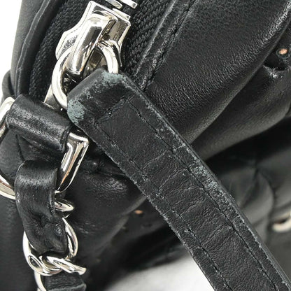 Chanel Black Perforated Lambskin Ultra Pocket Camera Bag