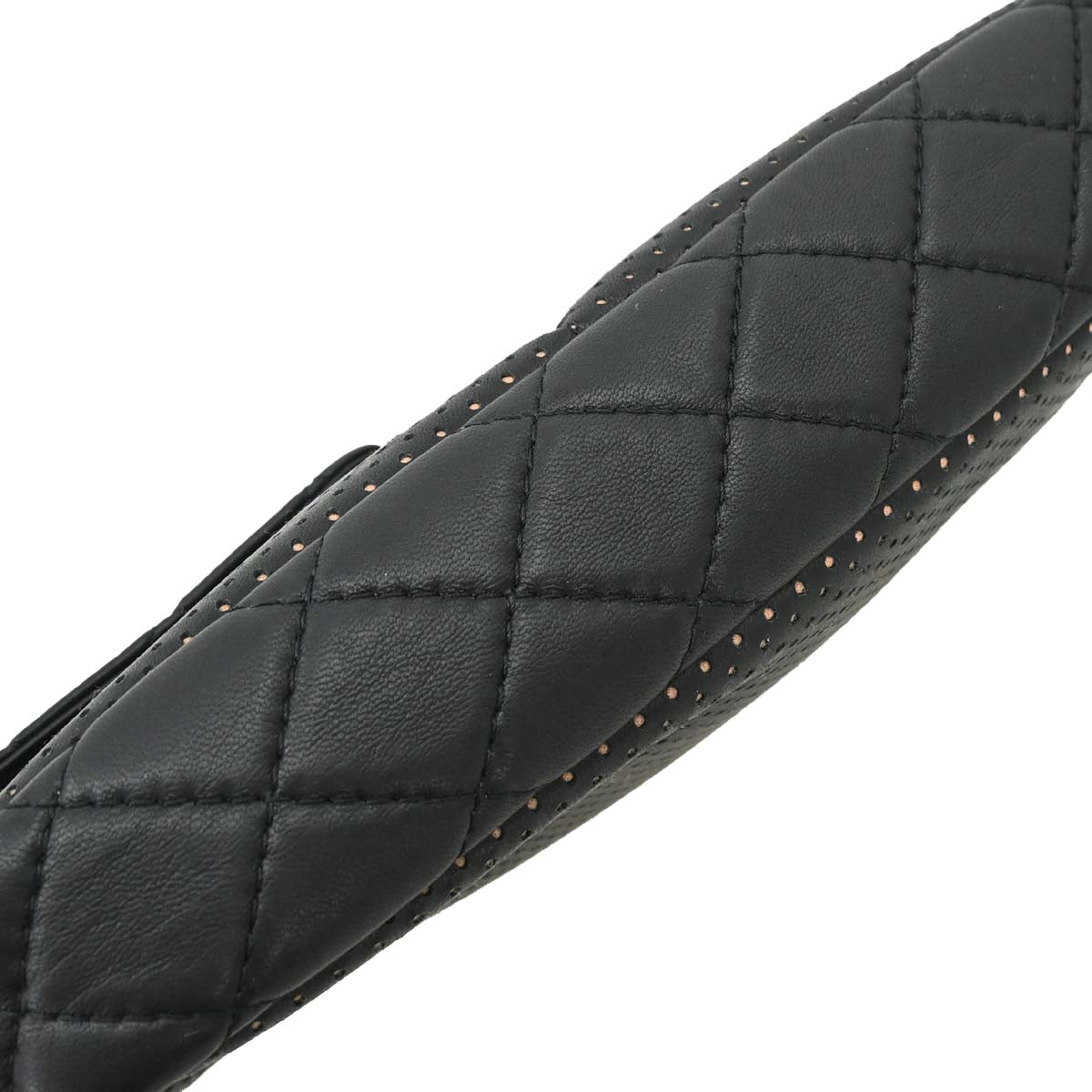 Chanel Black Perforated Lambskin Ultra Pocket Camera Bag