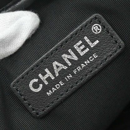 Chanel Black Perforated Lambskin Ultra Pocket Camera Bag