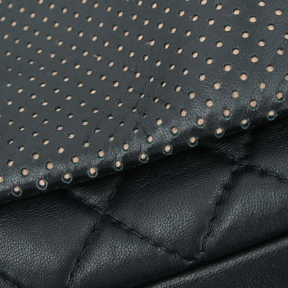Chanel Black Perforated Lambskin Ultra Pocket Camera Bag