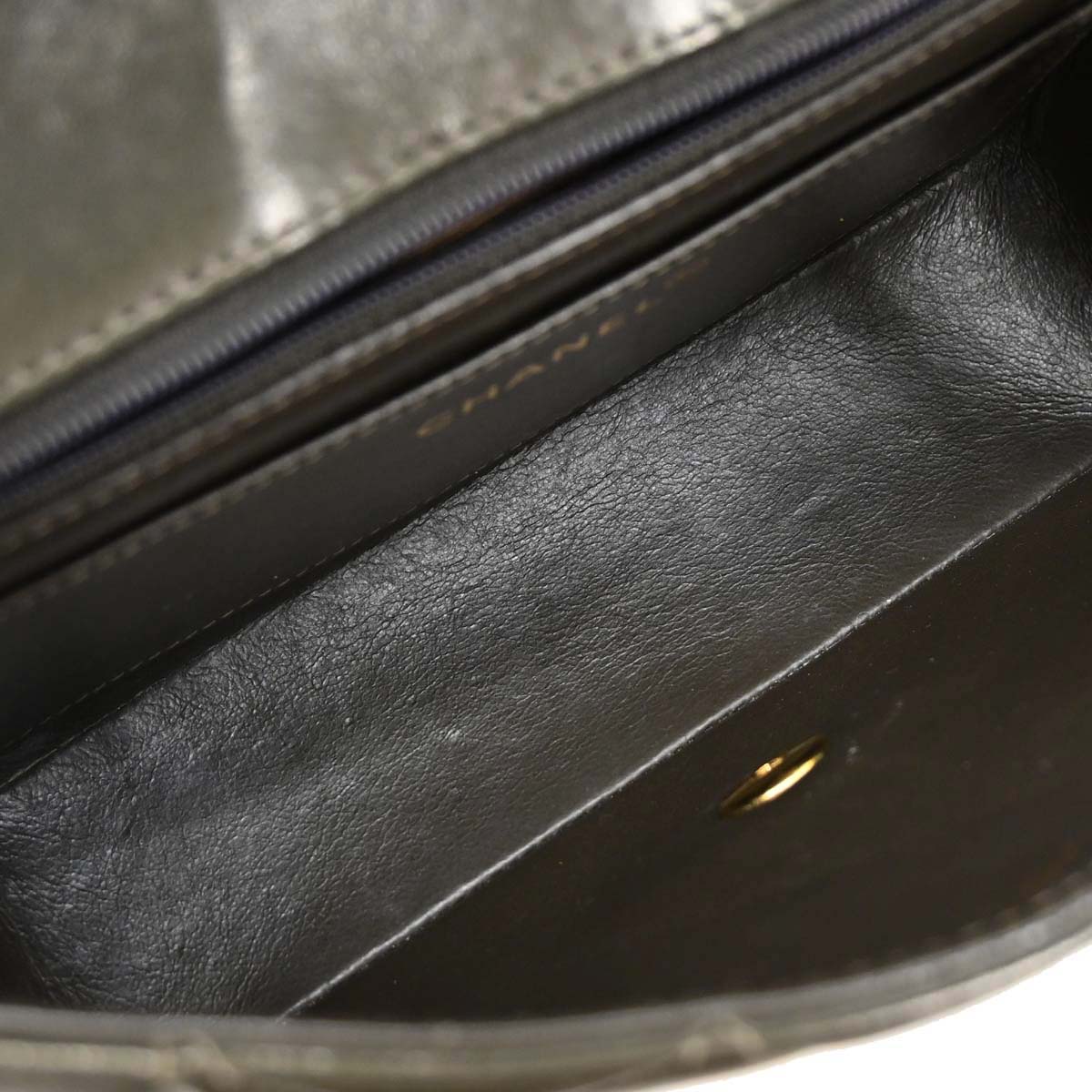 Chanel Green Lambskin Small Diana Shoulder Bag