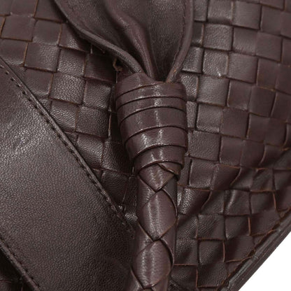 Bottega Veneta Brown Lambskin Intrecciato Tote Handbag