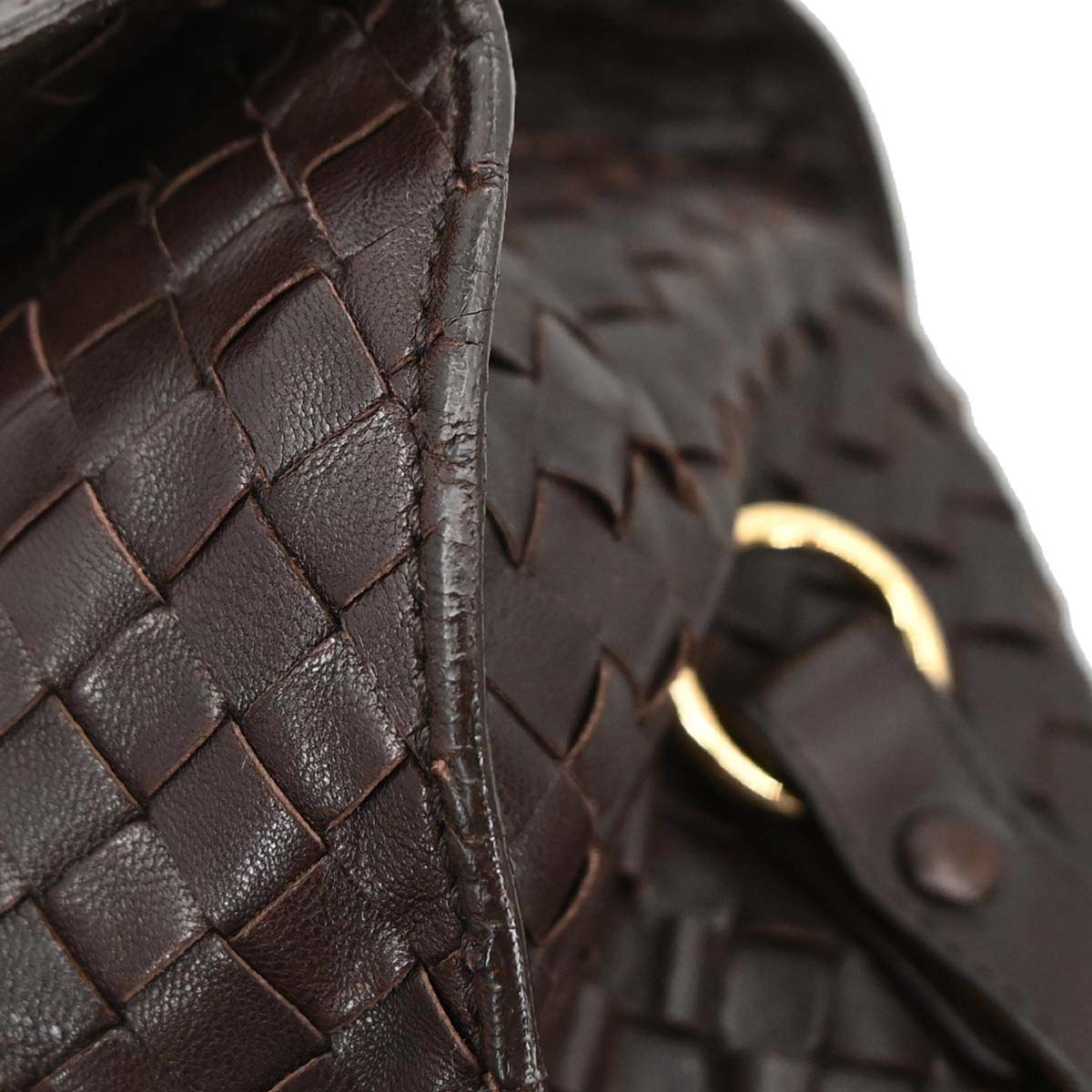 Bottega Veneta Brown Lambskin Intrecciato Tote Handbag