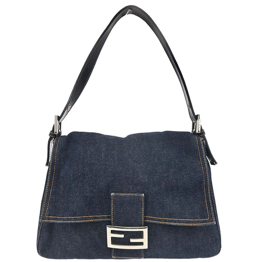Fendi Indigo Denim Mamma Baguette Handbag