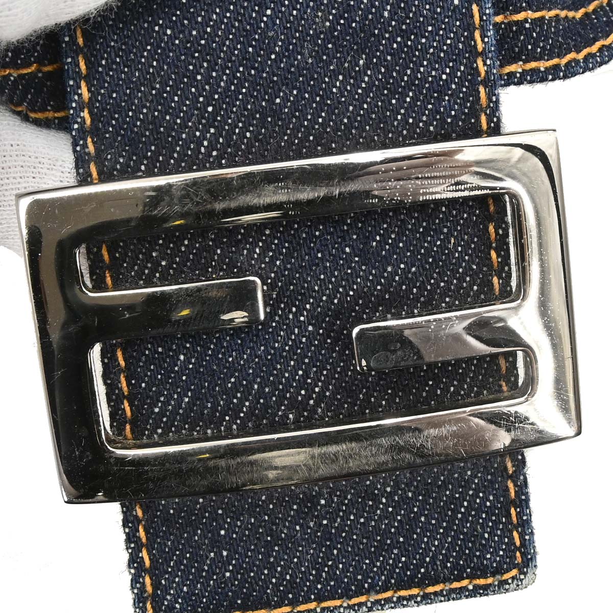 Fendi Indigo Denim Mamma Baguette Handbag