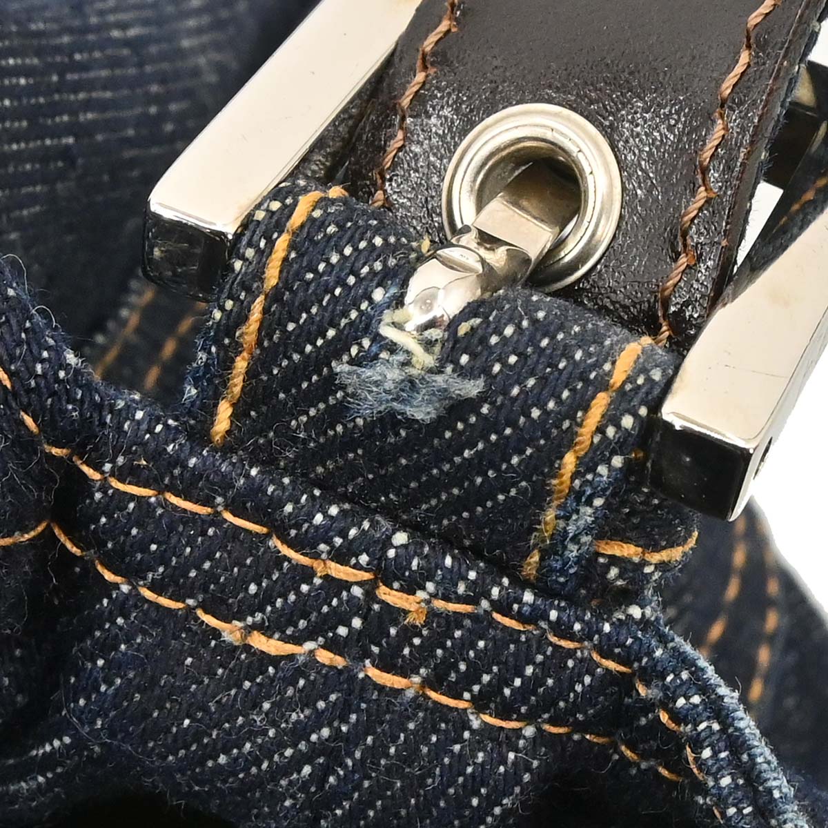 Fendi Indigo Denim Mamma Baguette Handbag