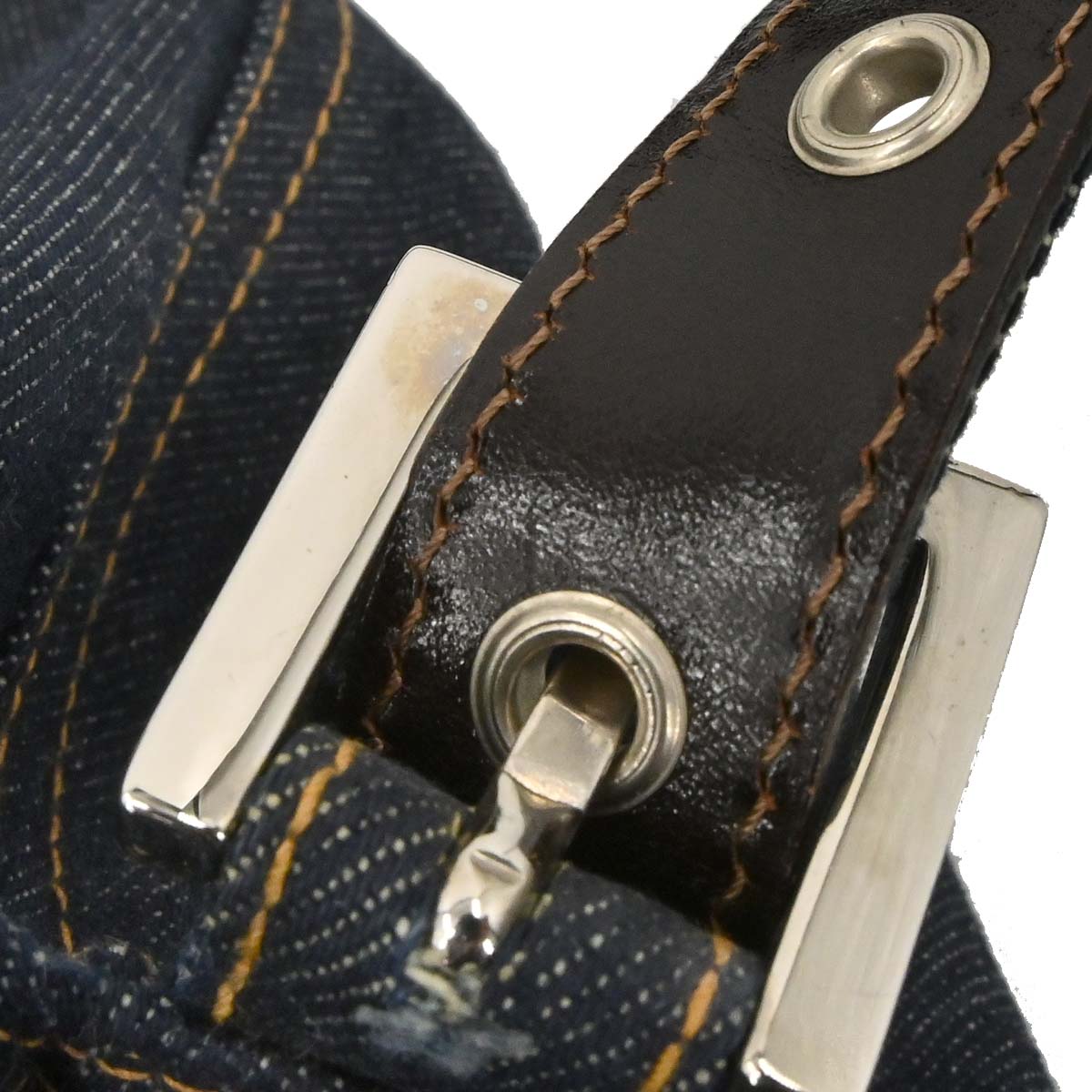 Fendi Indigo Denim Mamma Baguette Handbag