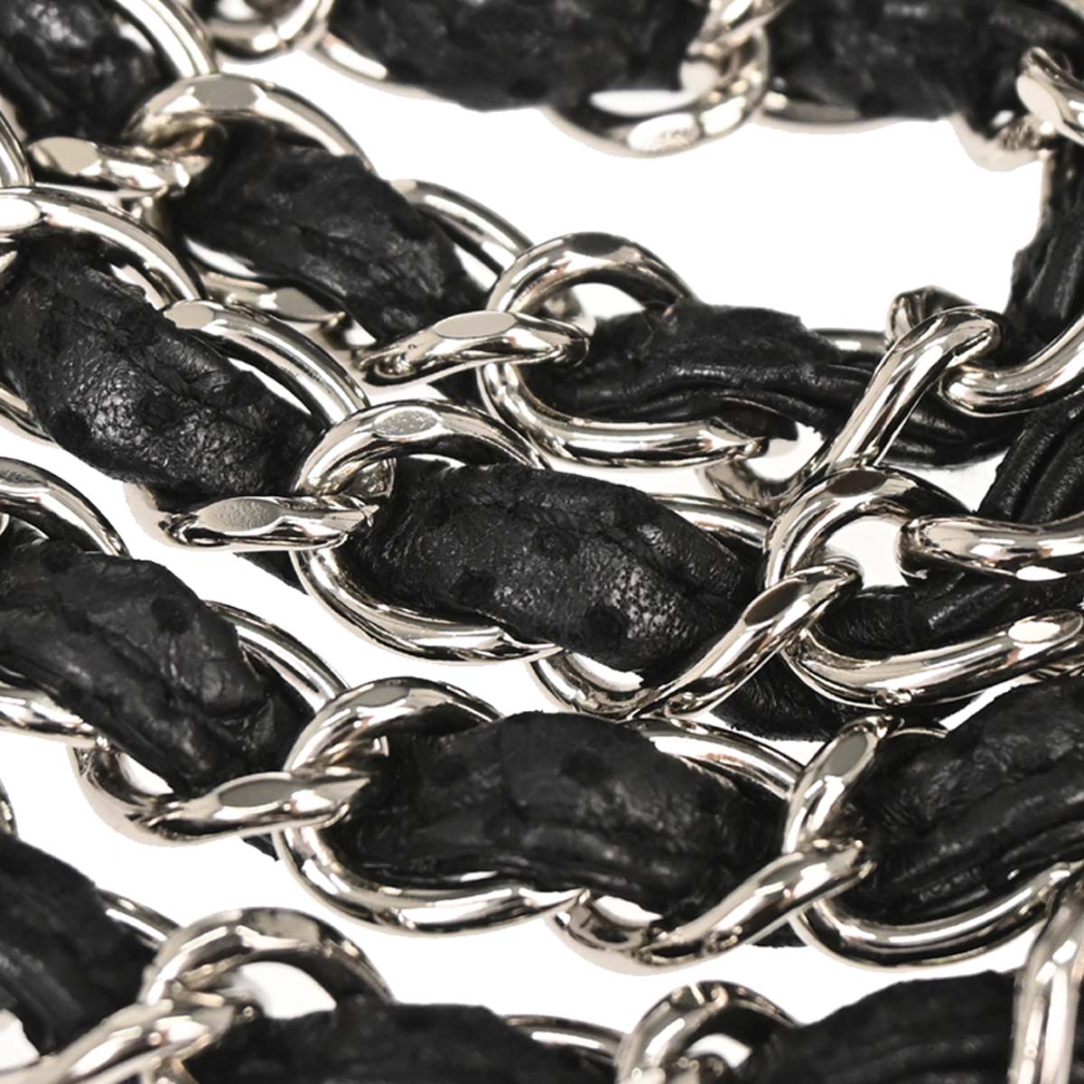 Chanel 2006-2008 Black Perforated Lambskin Shoulder Bag