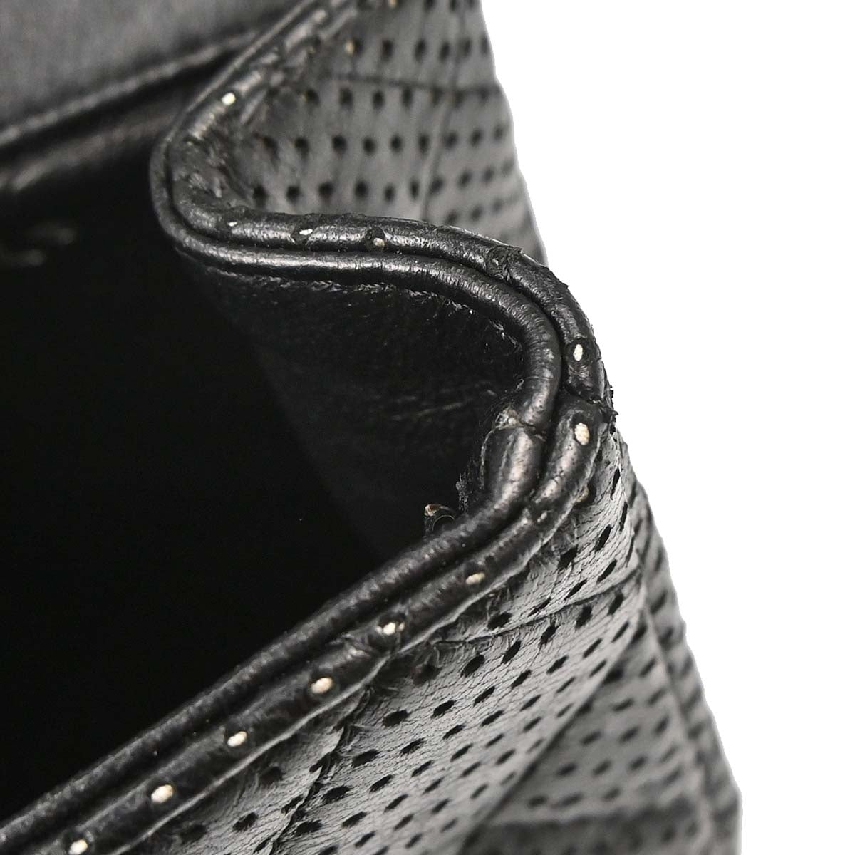 Chanel 2006-2008 Black Perforated Lambskin Shoulder Bag