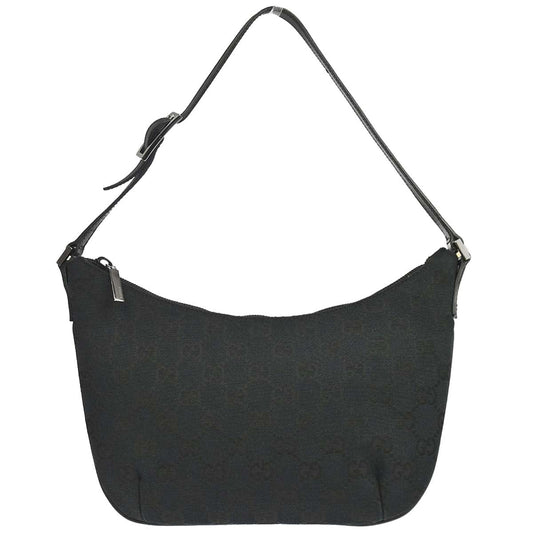 Gucci Black Canvas GG Handbag