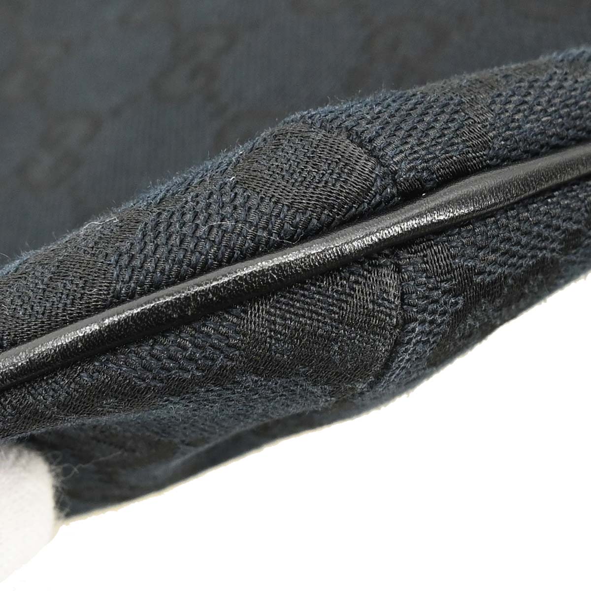 Gucci Black Canvas GG Handbag