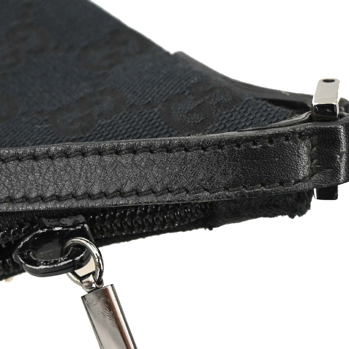 Gucci Black Canvas GG Handbag