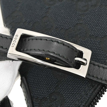 Gucci Black Canvas GG Handbag