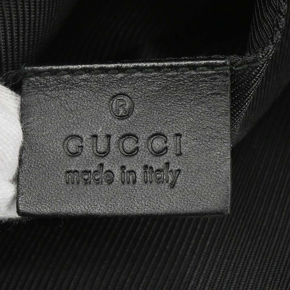 Gucci Black Canvas GG Handbag