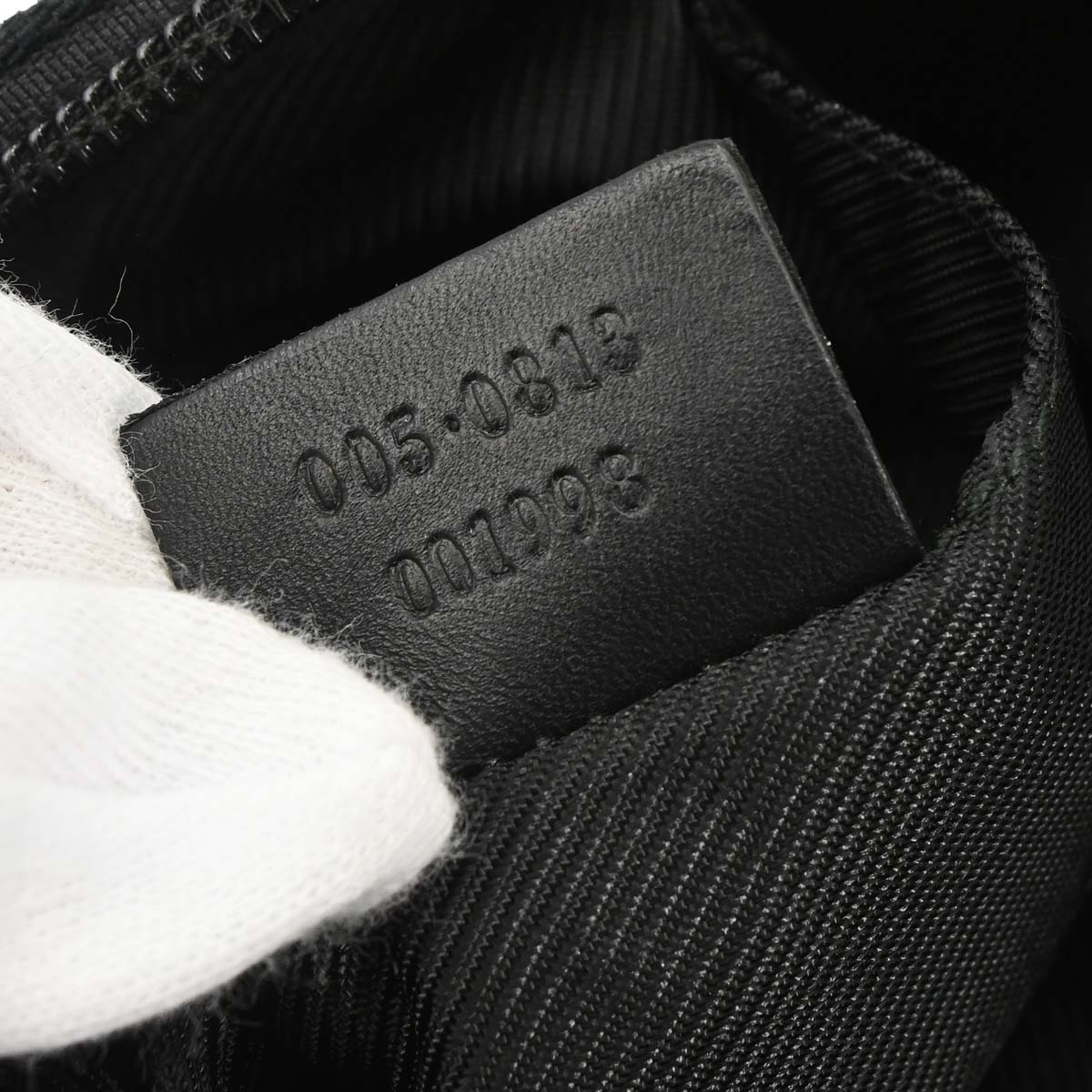 Gucci Black Canvas GG Handbag