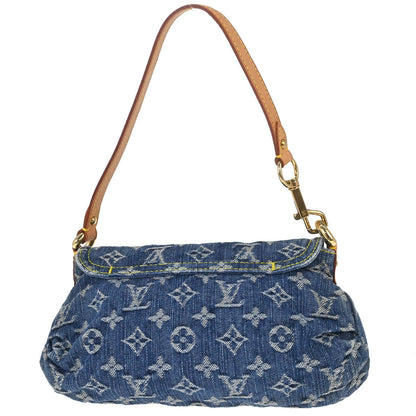 Louis Vuitton Blue Monogram Denim Mini Pleaty Handbag M95050